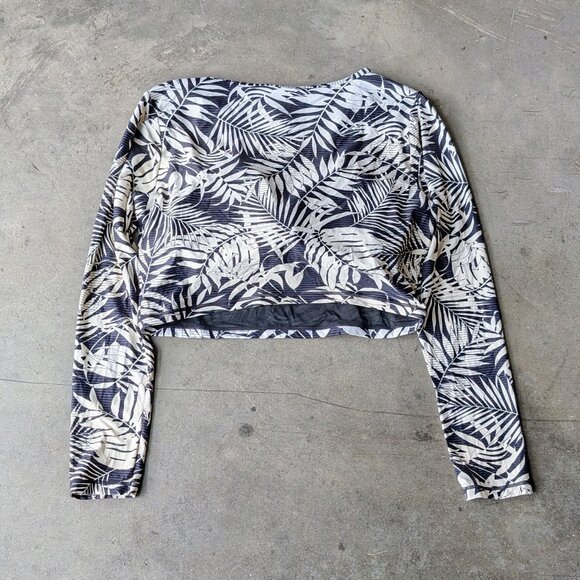 Sea Level Australia Morocco Long Sleeve Crop Rashie Top Black size US 14 - Picture 8 of 8